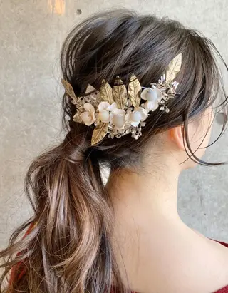 ヘアアレンジ 白髪に寄り添う美容師 オギノミワコですのヘアスタイル