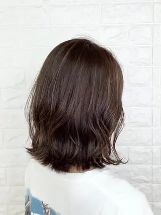 ミディアム カラー 髪質改善縮毛矯正 美容師✂️山崎竜二のヘアスタイル