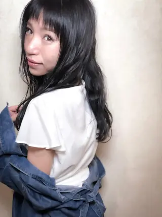 ロング 佐々岡 亮介のヘアスタイル