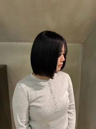 ミディアム mei🪽 カラー/パーマモデルのヘアスタイル