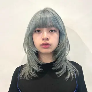 ミディアム カラー レイヤーカット♡ のぐちまおのヘアスタイル