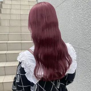 ロング カラー ヘアアレンジ 💗💗韓国レイヤー yu-ki💗💗のヘアスタイル