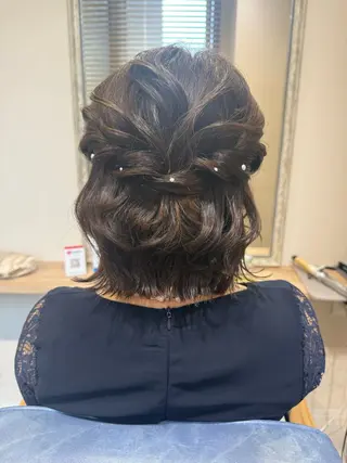 ミディアム ヘアアレンジ Connect Rumiのヘアスタイル