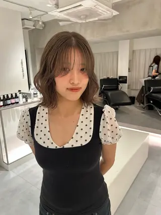 ミディアム カラー 🧚つやさらhair 🧚manakaのヘアスタイル