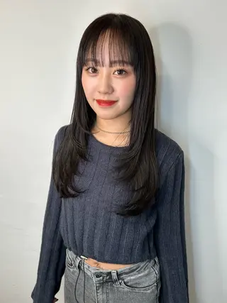 ロング カラー 透明感カラー/レイヤ ー🌙Honokaのヘアスタイル