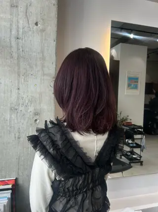 ミディアム カラー 鈴木 よつはのヘアスタイル