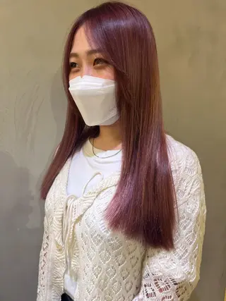 ロング カラー パーマ nishi fuyumiのヘアスタイル