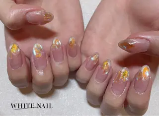 ネイル WHITE NAIL ホワイトネイルのネイルデザイン