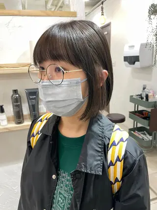ショート カラー 髪質改善 縮毛矯正/ レイヤー/銀座/本木のヘアスタイル