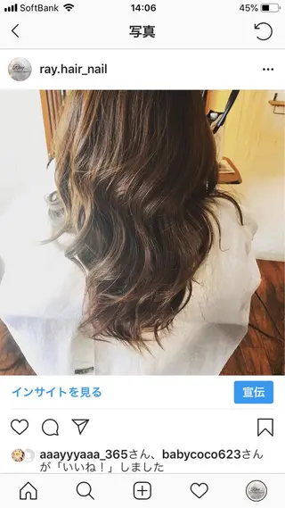 ロング カラー Ray hair 春日部のヘアスタイル