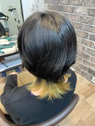 ミディアム カラー 渡辺 ゆみのヘアスタイル