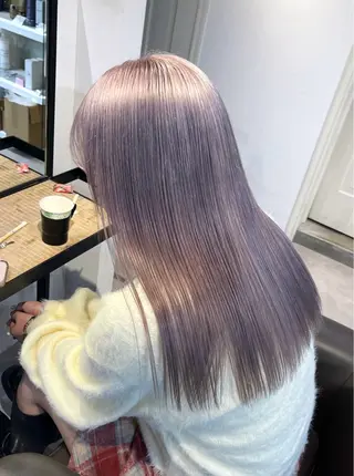 セミロング カラー 渋谷ハイトーン/ まぉまぉのヘアスタイル