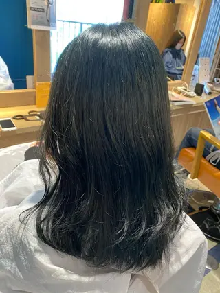 セミロング 🟣メンズパーマ 川端 永遠🟣のヘアスタイル