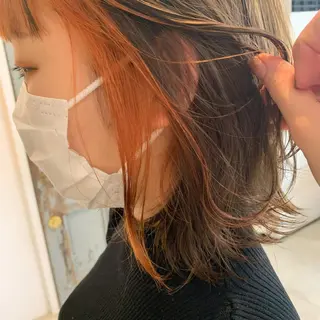 セミロング カラー "小顔カット" Fuko.のヘアスタイル