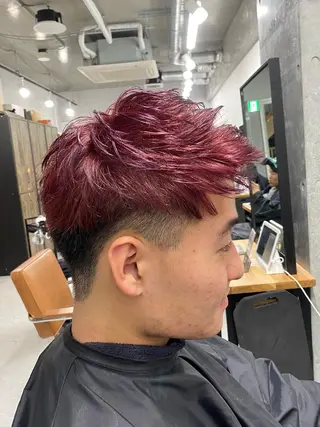 ショート カラー メンズ メンズパーマ/縮毛 /店長コハシ◎のヘアスタイル