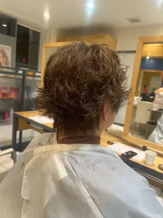 ショート カラー パーマ Natsuka /メンズスタイリストのヘアスタイル