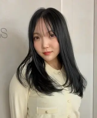 セミロング 透明感カラー/オリー ブカラー/畠山大のヘアスタイル