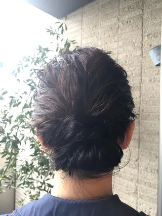 ミディアム ヘアアレンジ ぱつっとボブ/ 小野あかねのヘアスタイル