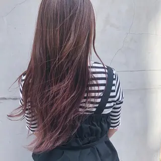 セミロング カラー 山中 直輝のヘアスタイル
