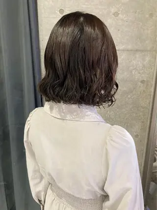 ミディアム カラー パーマ 吉田一輝 外国人パーマのヘアスタイル