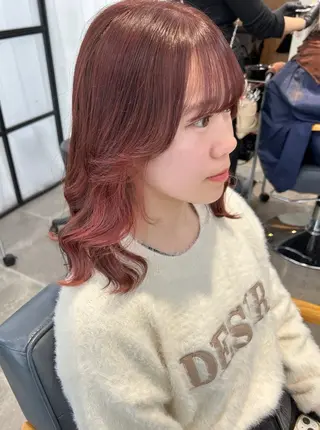 ミディアム カラー newi梅田🫧韓国 ヘア🫧sakiのヘアスタイル
