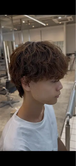パーマ メンズ fifth park 六反穂 龍介のヘアスタイル