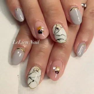 ネイル モチの良さ◉ フィルインネイル♡のネイルデザイン