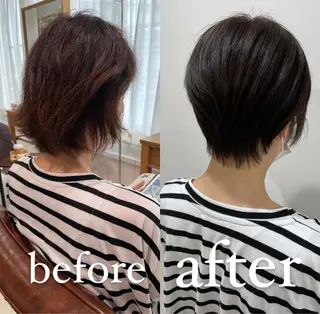 ショート カラー 過去一の柔髪ヘア 🌿einshairのヘアスタイル