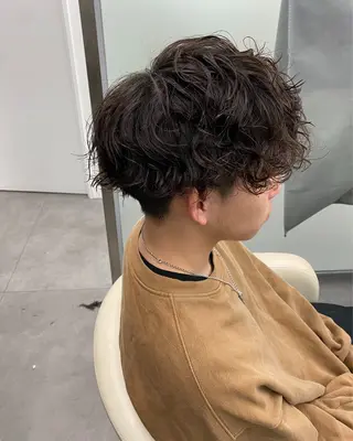 ショート パーマ メンズ特化 江坂 今井魁人のヘアスタイル