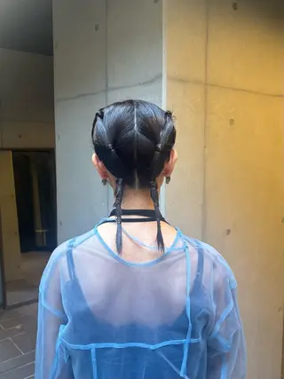 ミディアム ヘアアレンジ 〖❁ちひろ| LEONID❁〗のヘアスタイル