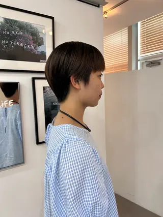 ショート カラー かがやしづ ⭐️ベージュのヘアスタイル