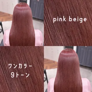 セミロング カラー 詩乃🎀ピンク 暖色系🫧レイヤーのヘアスタイル