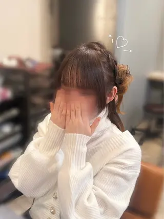 ミディアム ヘアアレンジ ひなた 🌟*.+゚のヘアスタイル