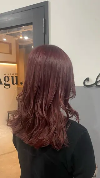 ロング カラー Agu hair /布施／徒歩1分のヘアスタイル