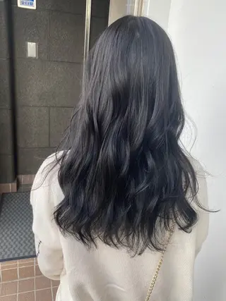 ロング カラー MR.GOOD MORNINGフジイのヘアスタイル