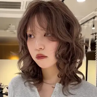 ミディアム ume RUKAのヘアスタイル