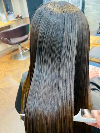 セミロング 最高峰美髪矯正No1 toshiのヘアスタイル