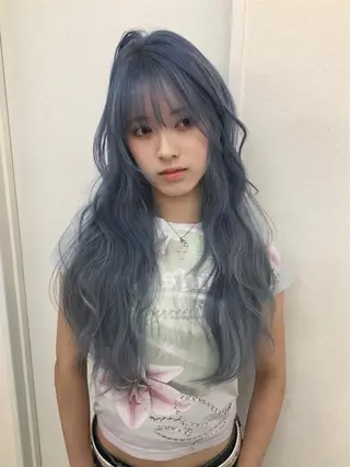 ロング カラー Hanaka🪷 レイヤー×ブリーチのヘアスタイル