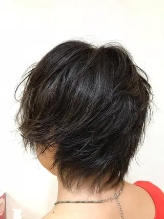 ショート カラー パーマ 横田 尚登のヘアスタイル