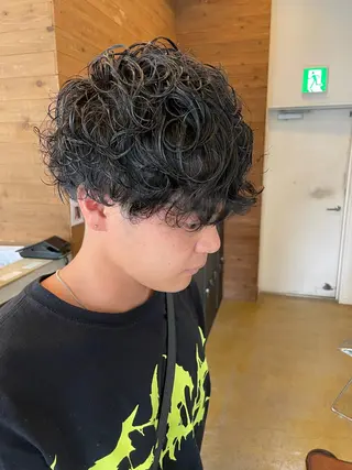 ショート パーマ メンズ メンズカット/パーマ 特化motooのヘアスタイル