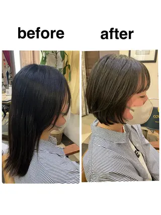 ショート 阿部 雲母のヘアスタイル