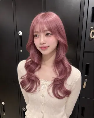 カラー 🍒ベージュ/ピンク ベージュ🍒なつきのヘアスタイル
