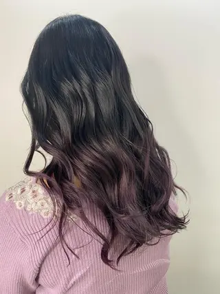 ロング カラー レイヤーカット 赤み消し　店長/大和のヘアスタイル