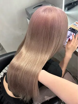 ロング 🤍透明感・上品艶 カラー│フウカのヘアスタイル