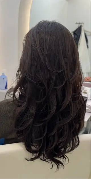 ロング レイヤー・巻き髪 特化♡ヒディ♡のヘアスタイル