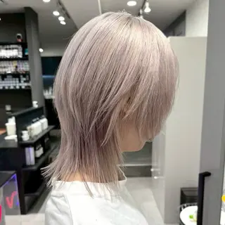 カラー Yoshiいろあそび 八王子/ハイトーンのヘアスタイル