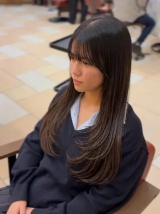 ロング 松永 佑弥のヘアスタイル