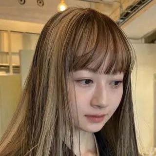 カラー SHINDO MIYUのヘアスタイル
