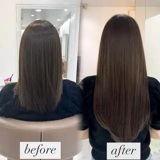 ロング 赤み消し透明感カラー オオヤマのヘアスタイル