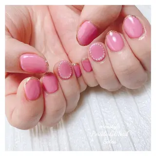 ミディアム ネイル 🐾enen style 🐾のネイルデザイン